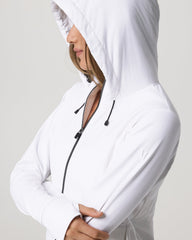 Vuori Chilled Out Full Zip Women's White Training Jacket
