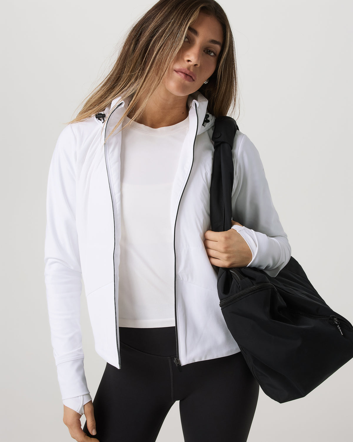 Vuori Chilled Out Full Zip Women's White Training Jacket