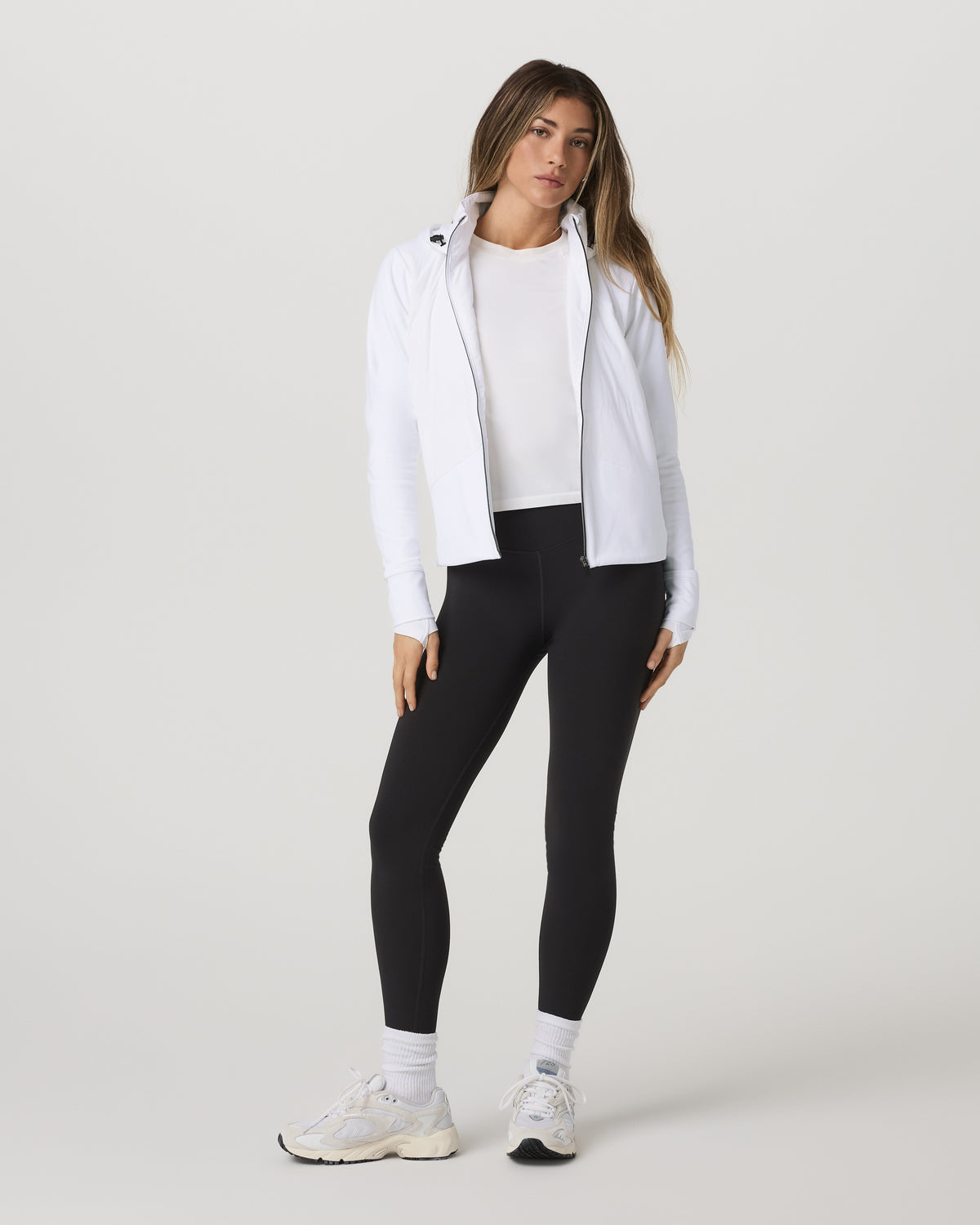 Vuori Chilled Out Full Zip Women's White Training Jacket