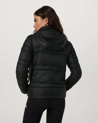 Vuori Women's Coordinate Packable Down Jacket Black Zip Up