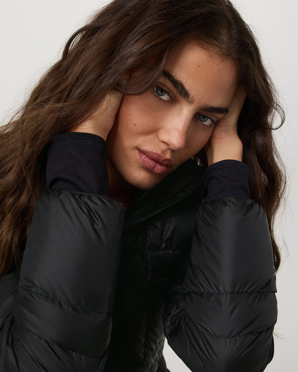 Vuori Women's Coordinate Packable Down Jacket Black Zip Up