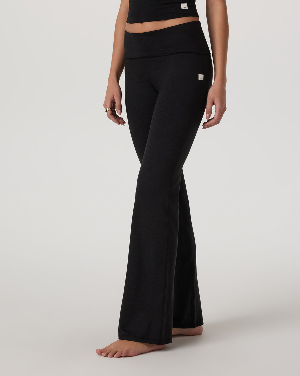 Vuori Halo Foldover Pant Black Heather