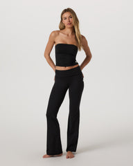 Vuori Halo Foldover Pant Black Heather