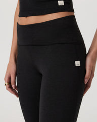 Vuori Halo Foldover Pant Black Heather