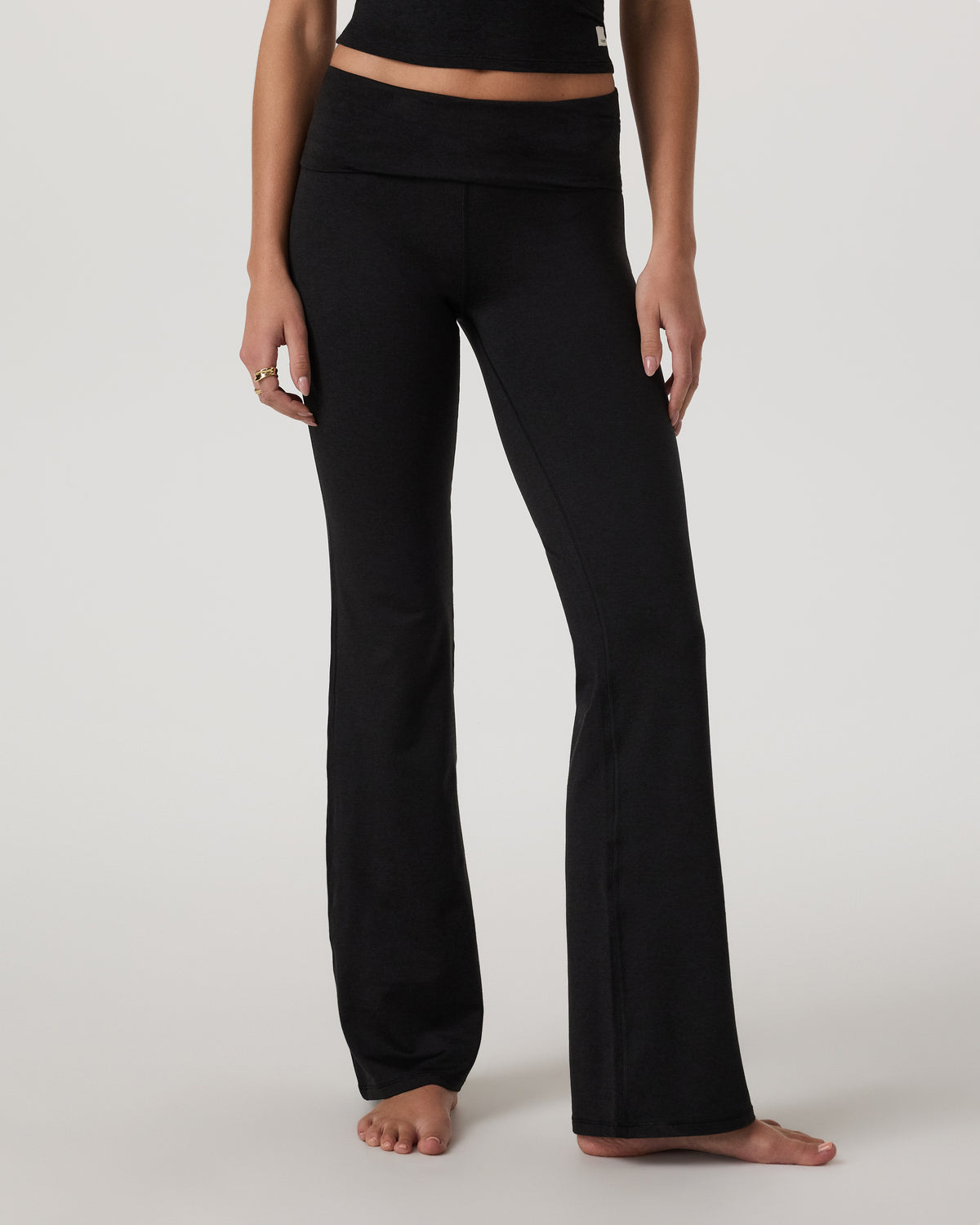 Vuori Halo Foldover Pant Black Heather