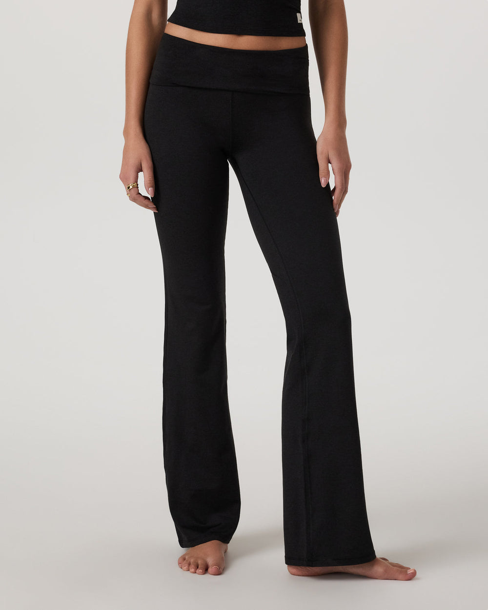Vuori Halo Foldover Pant Black Heather