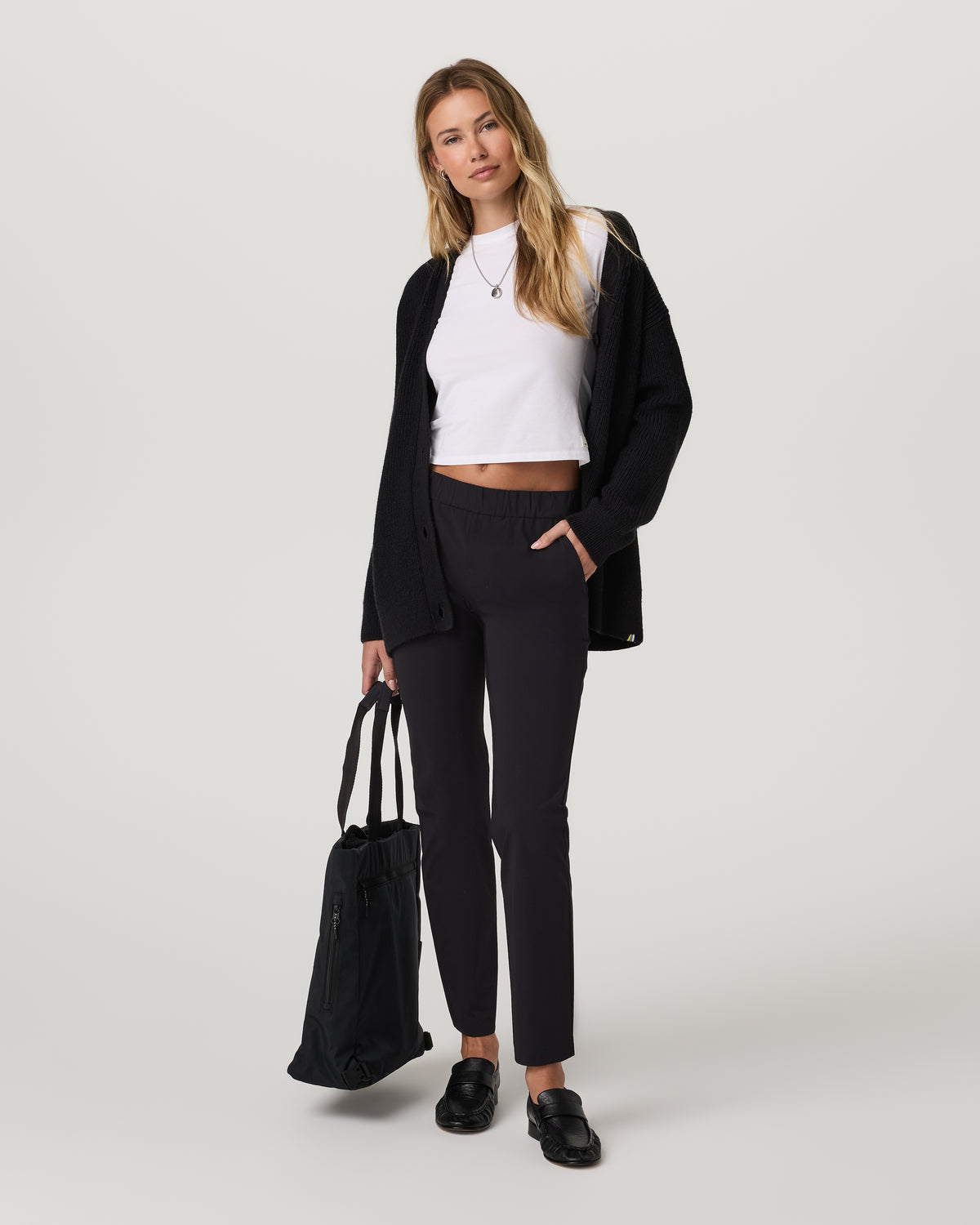 Vuori Miles Ankle Pant - Long Women's Black Performance Pants