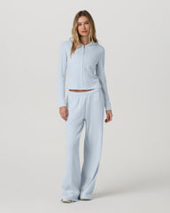 Vuori Waffle Wideleg Pant Women's Soft Sky Waffle Knit Pants