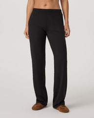 Vuori Halo Straight Leg - Long Women's Solid Black Pants