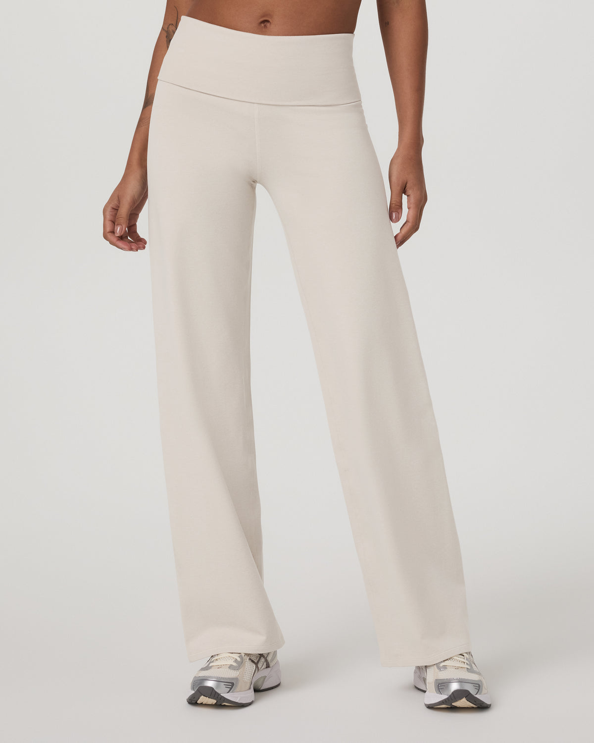 Vuori Granite Foldover Straight Leg Women's Oatmeal Heather Pant