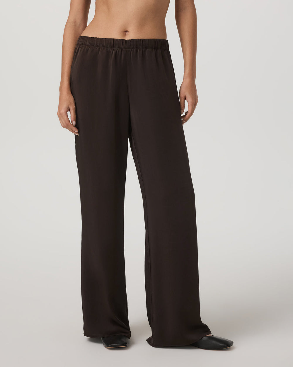 Vuori Nova Satin Wideleg Pant Women's Dark Java Pants