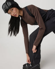 Vuori Women's Taika Snow Bib Black Ski/Board Bottoms