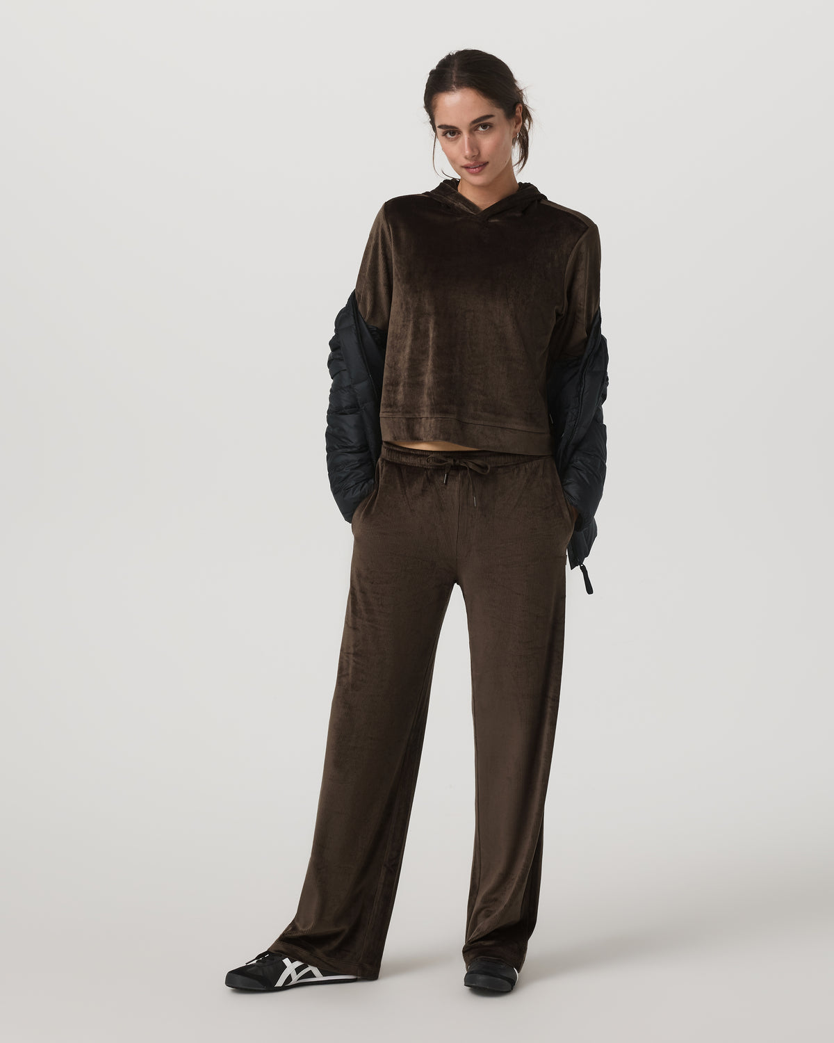 Vuori Haven Straight Leg Women's Dark Java Pull-On Pants