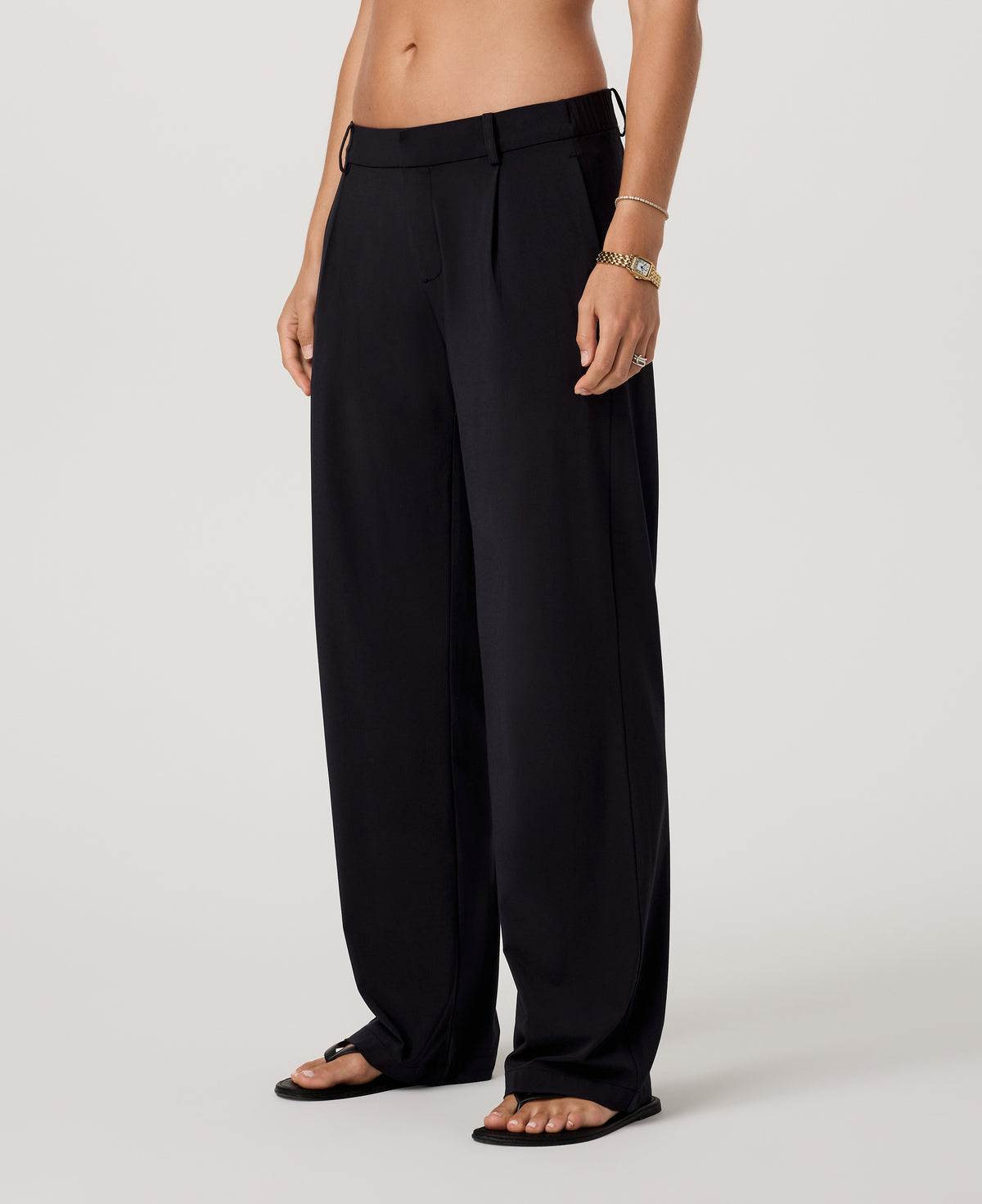 Vuori Villa Low Slung Trouser Women's Black Low-Rise Pants