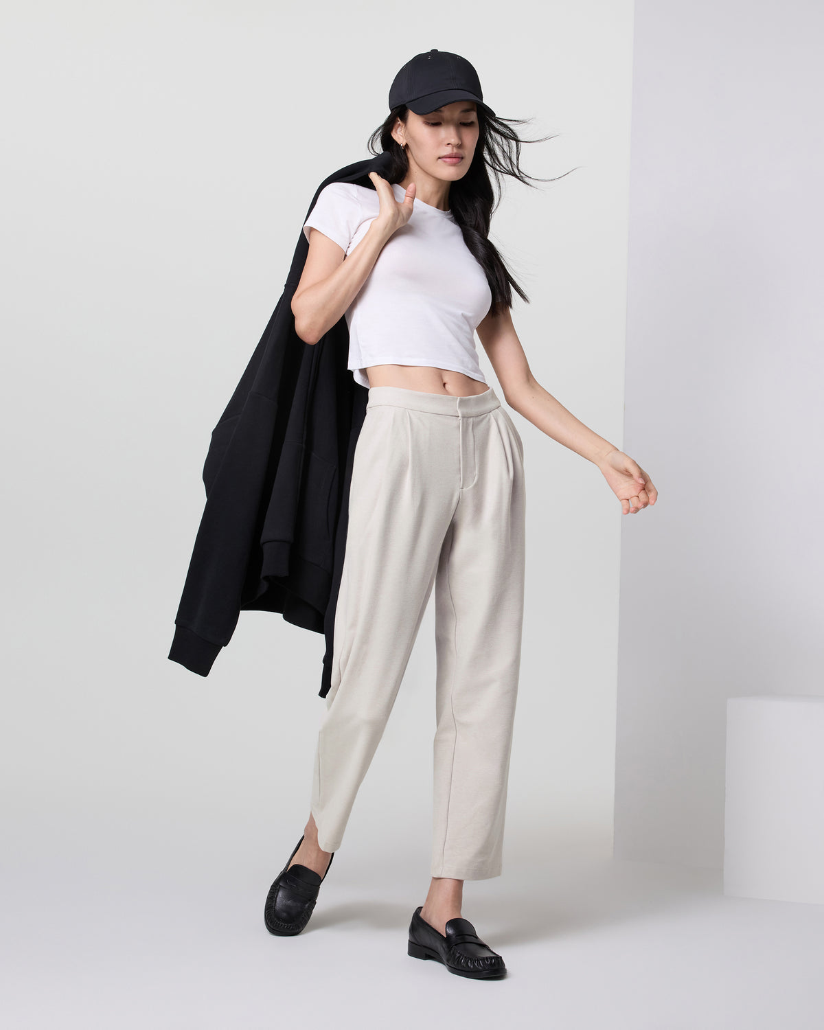 Vuori Elevation Ankle Trouser Ecru Heather