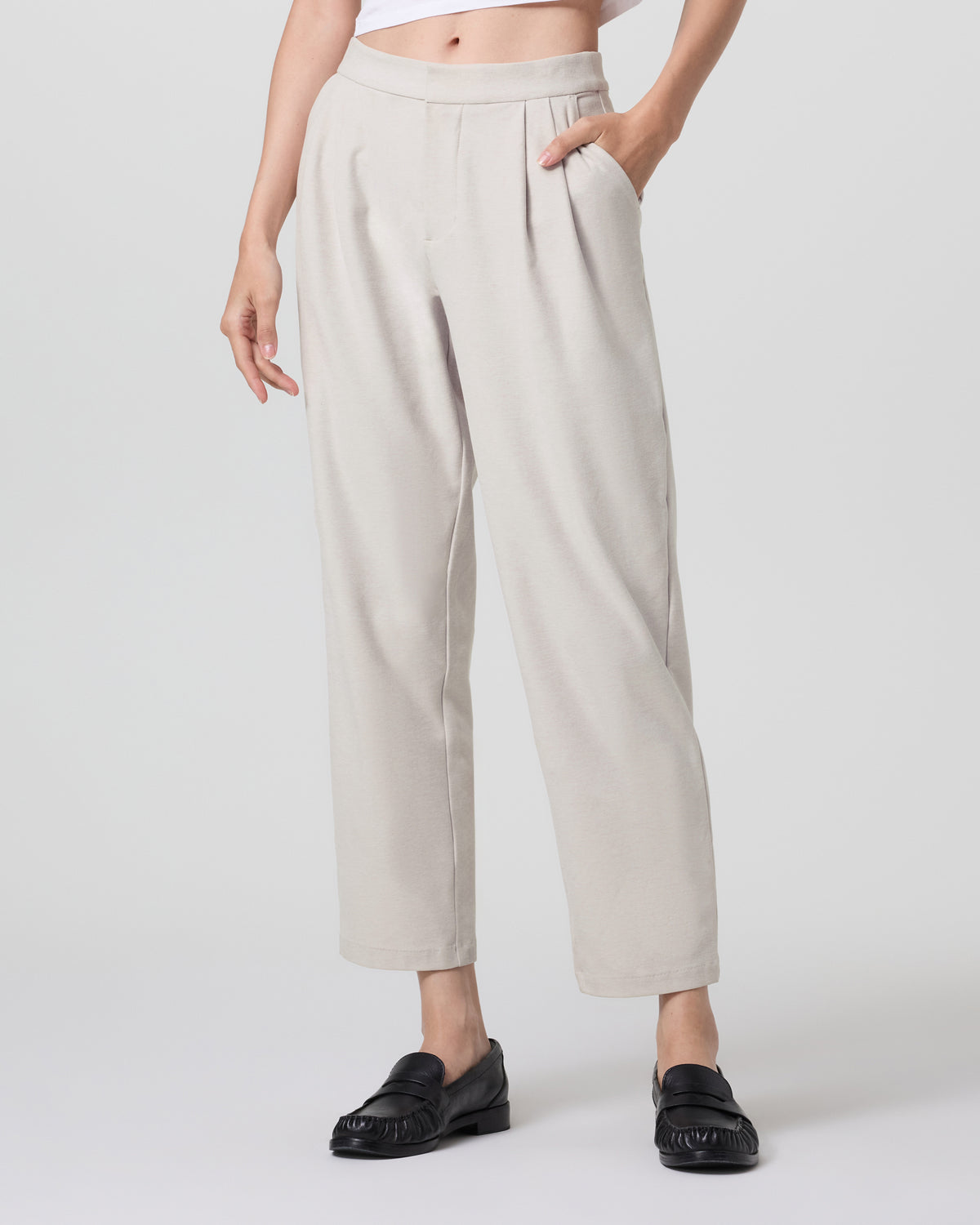 Vuori Elevation Ankle Trouser Ecru Heather