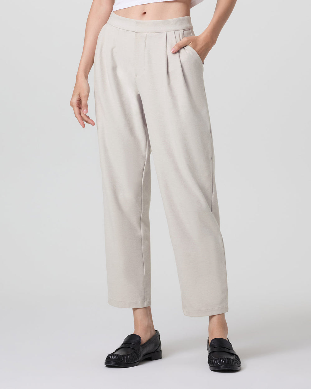 Vuori Elevation Ankle Trouser Ecru Heather