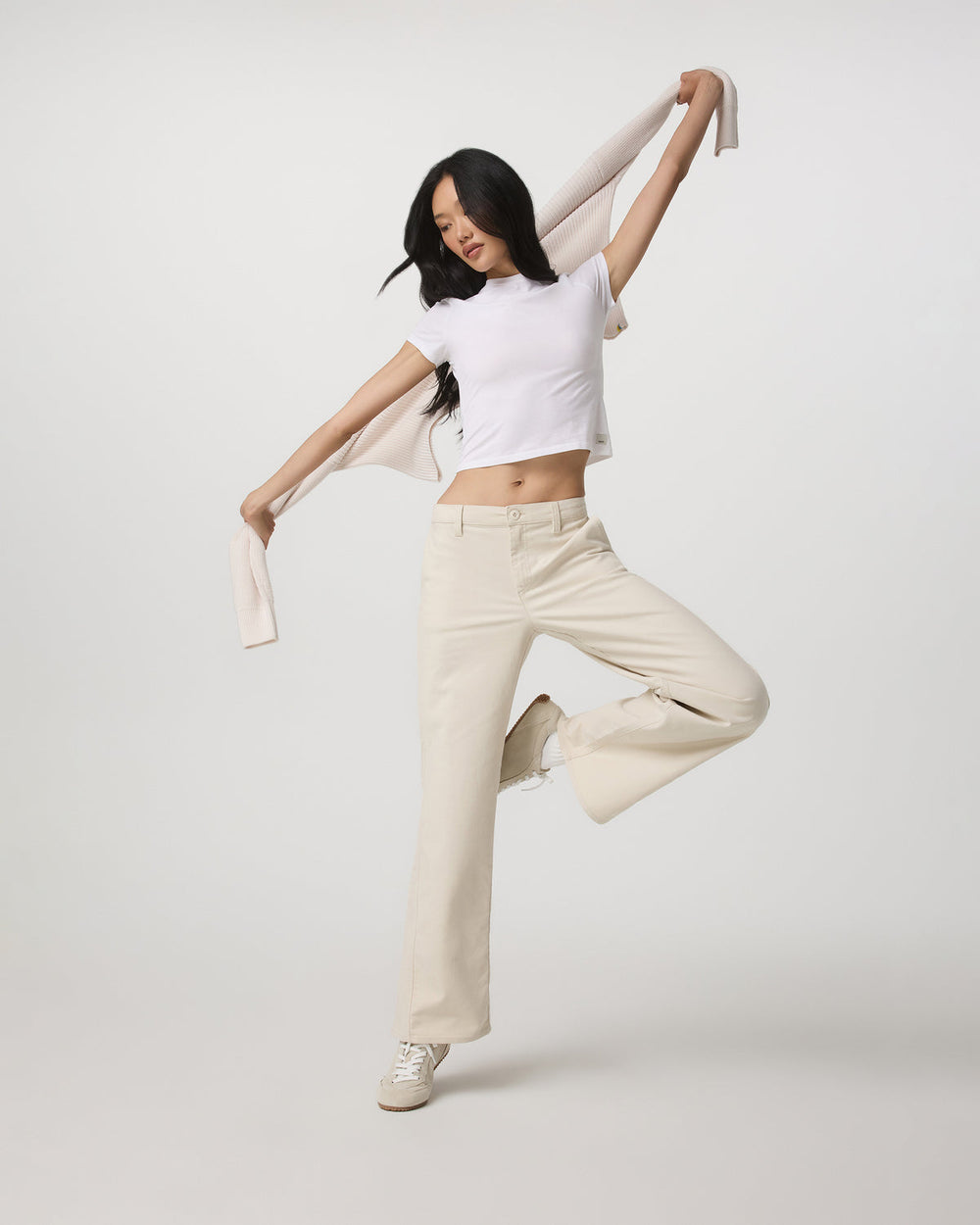 Vuori Telluride Twill Pant Women's Bone Mid-Low Rise Pants