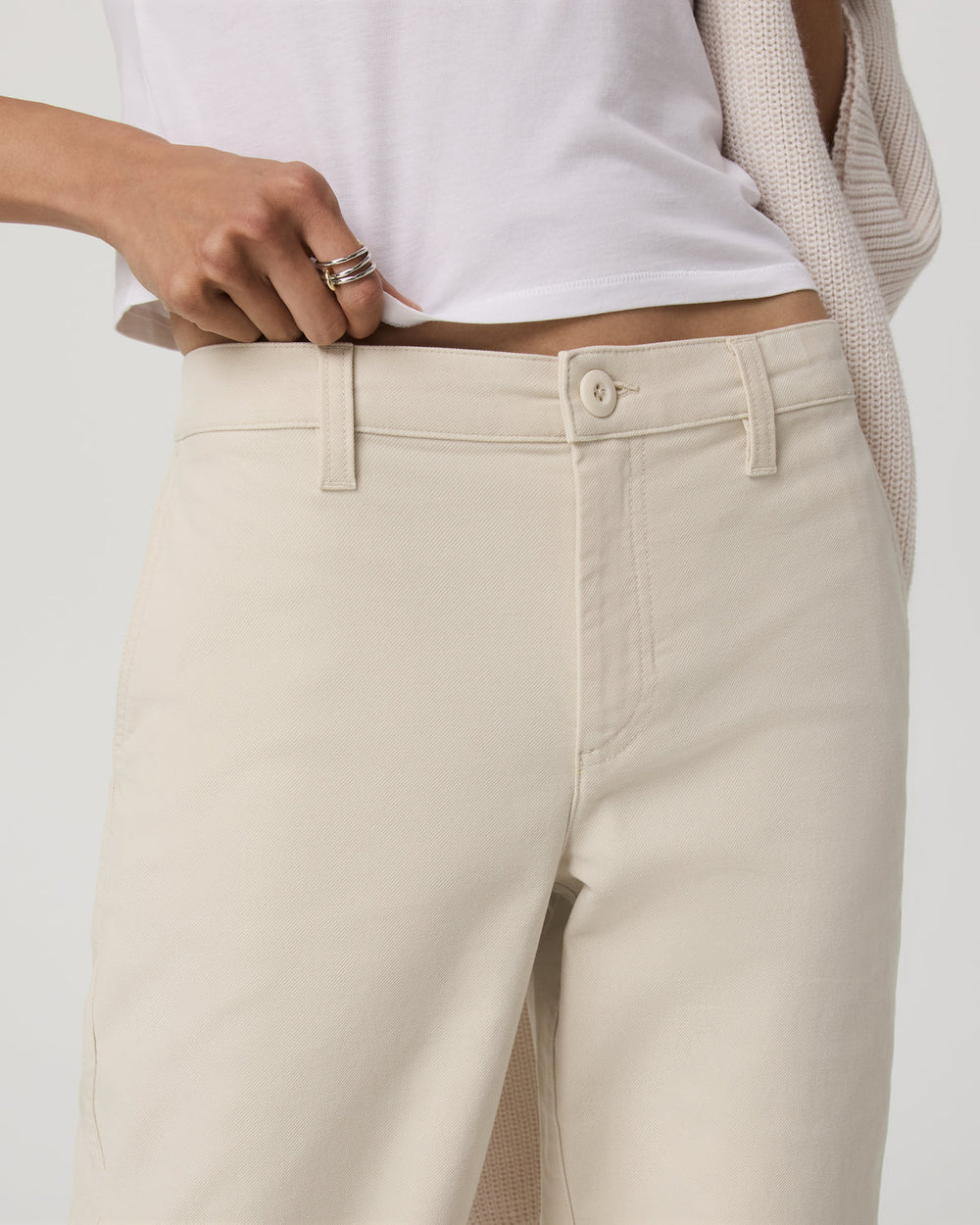 Vuori Telluride Twill Pant Women's Bone Mid-Low Rise Pants