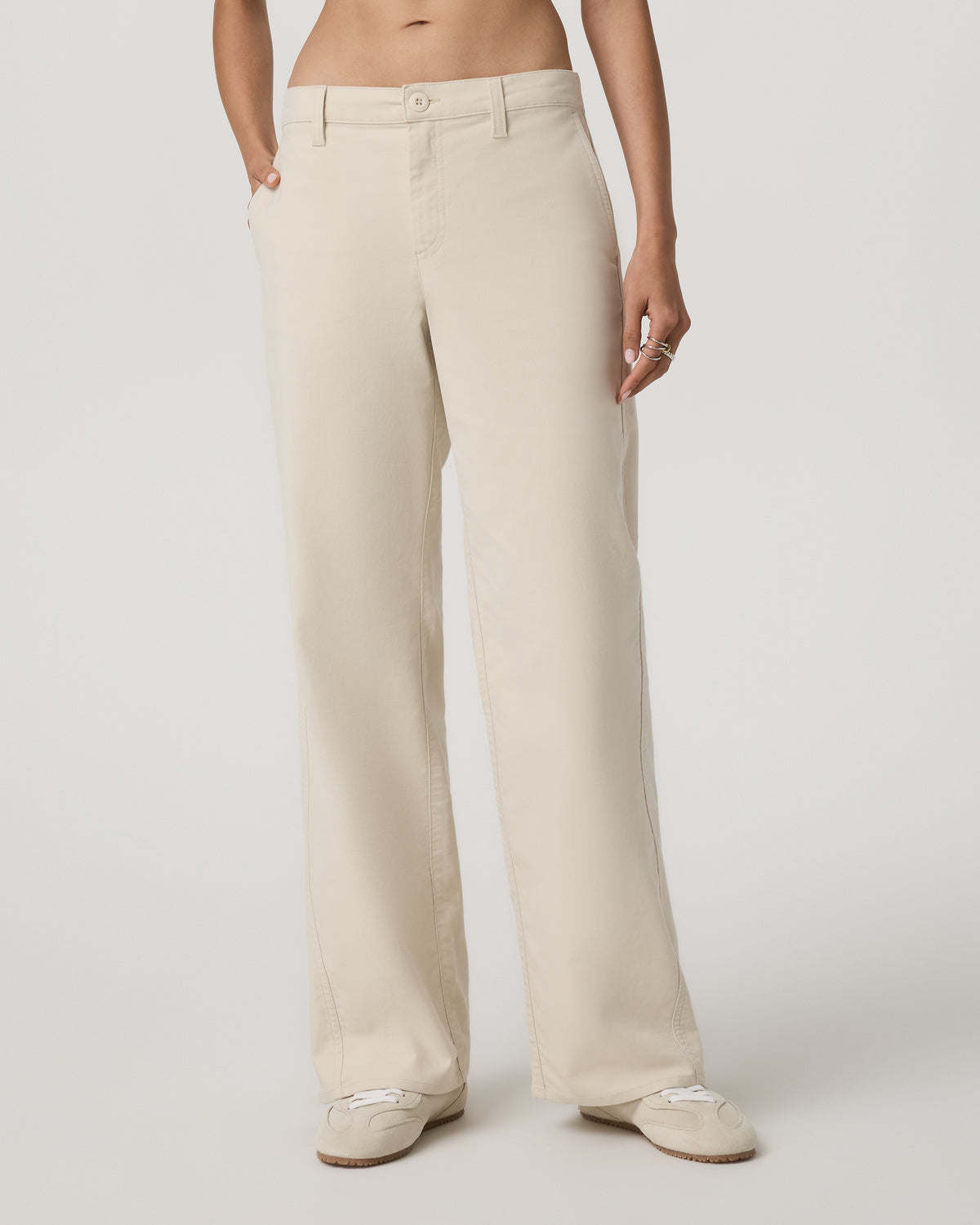 Vuori Telluride Twill Pant Women's Bone Mid-Low Rise Pants