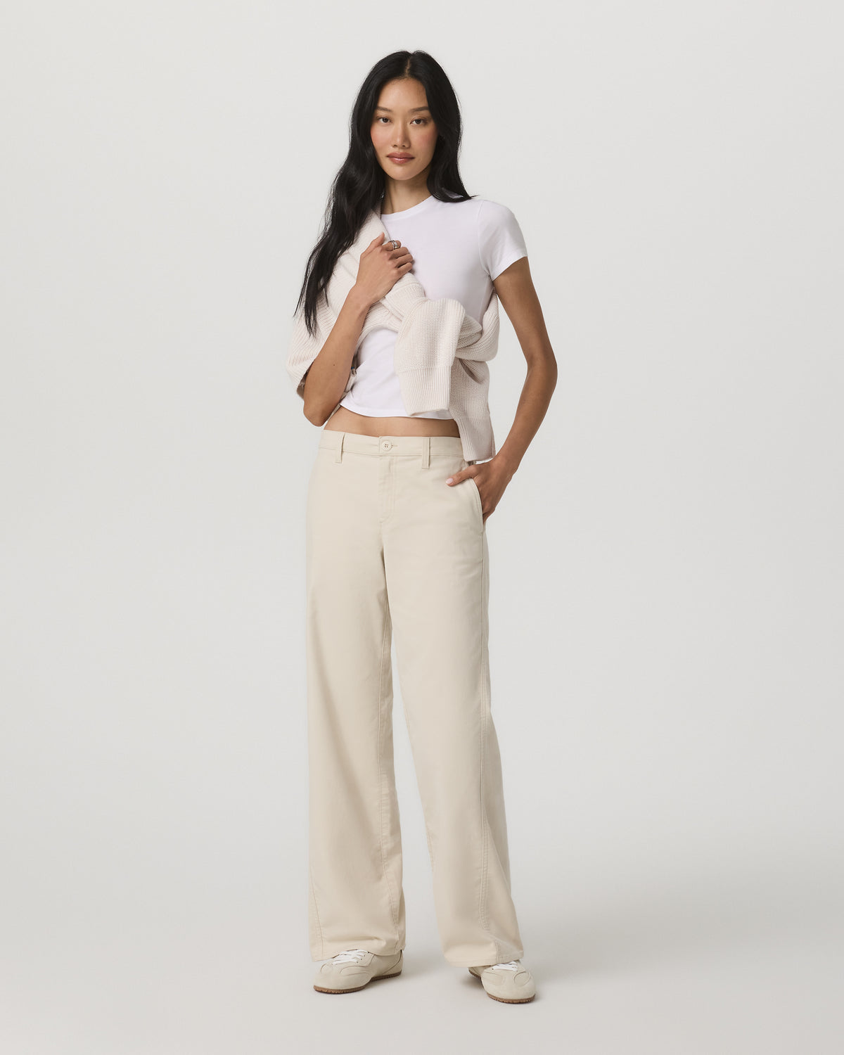Vuori Telluride Twill Pant Women's Bone Mid-Low Rise Pants