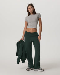 Vuori Restore Straight Leg Sweatpant - Short Evergreen Pants
