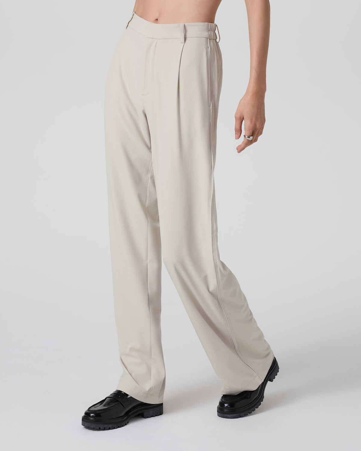 Vuori Villa Trouser-Long Mushroom Tailored Pants