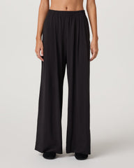 Vuori Villa Vibes Wideleg Women's Black Ultra-Wide Leg Pants