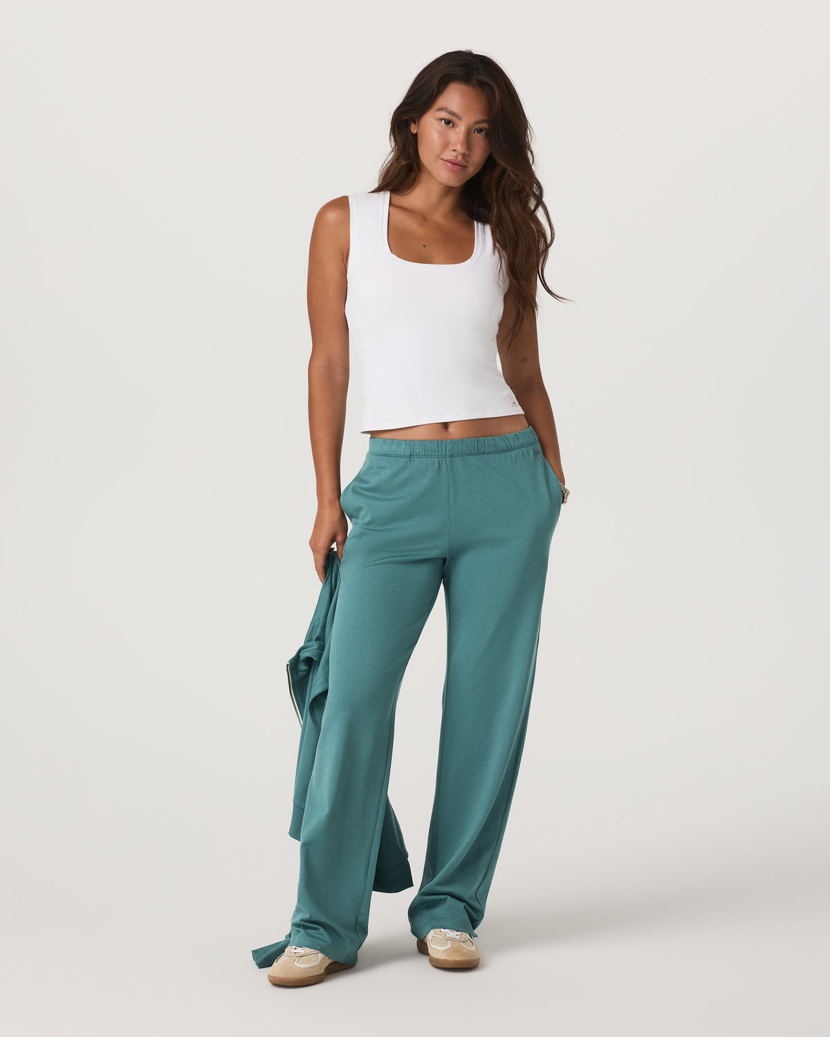 Vuori Halo Straight Leg - Long Women's Bluegrass Heather Pant