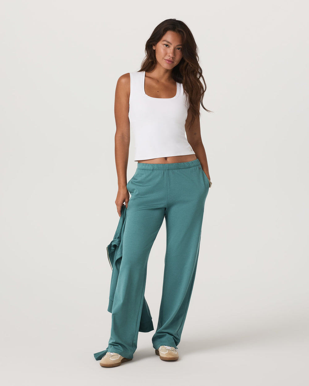Vuori Halo Straight Leg - Long Women's Bluegrass Heather Pant