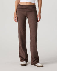 Vuori Halo Foldover Pant Chocolate Milk Heather