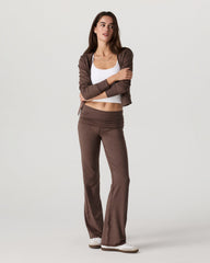 Vuori Halo Foldover Pant Chocolate Milk Heather