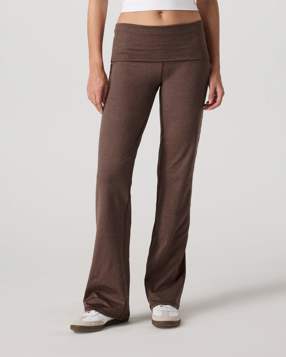 Vuori Halo Foldover Pant Chocolate Milk Heather