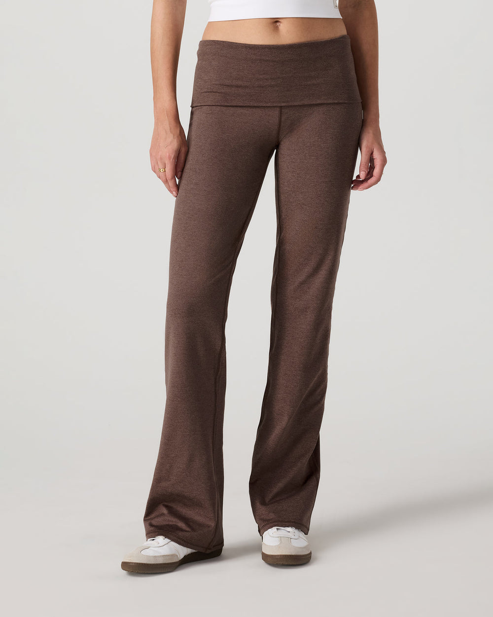 Vuori Halo Foldover Pant Chocolate Milk Heather