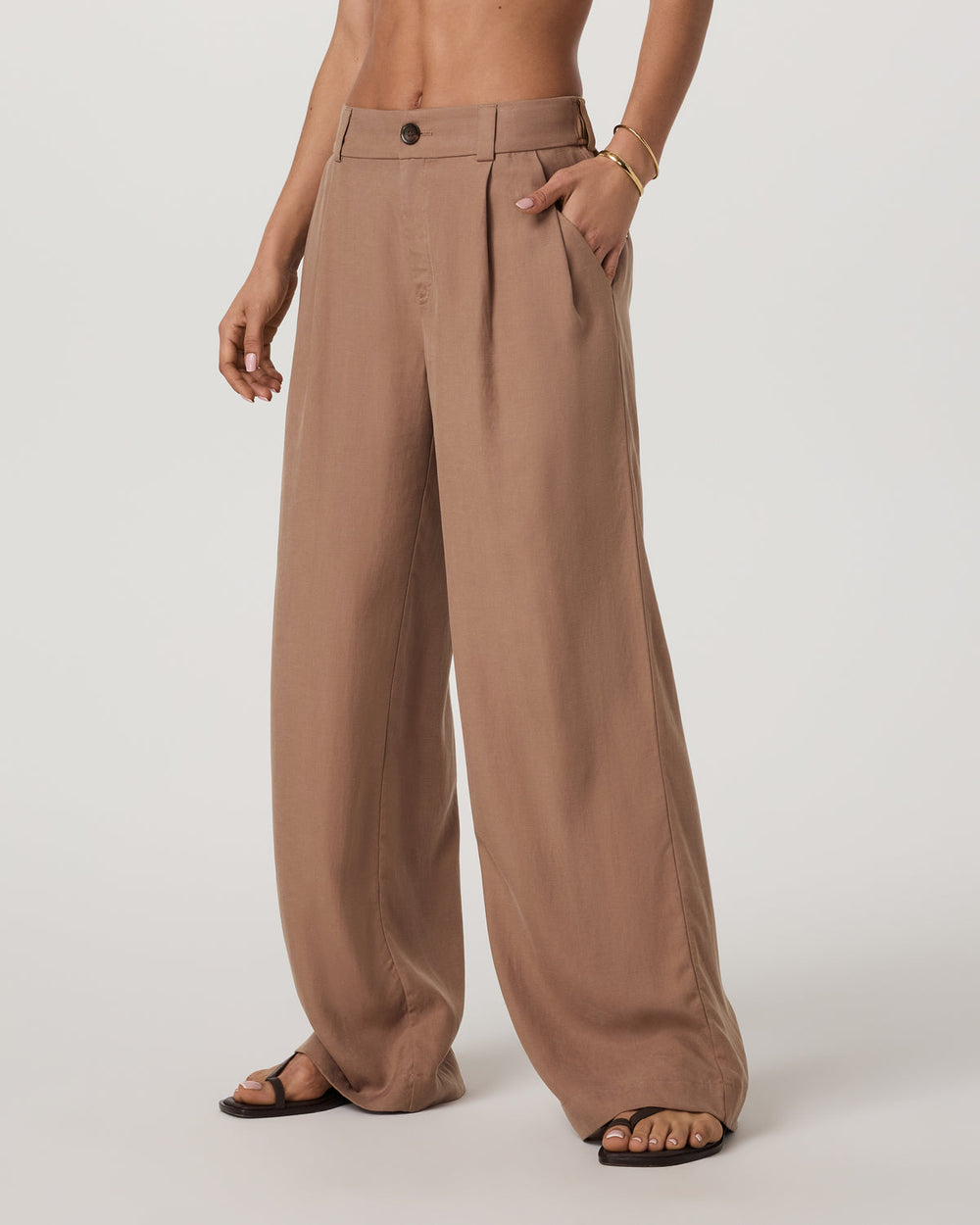 Vuori Trestles Twill Wideleg Women's Nutmeg Trouser Pants