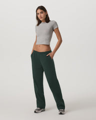 Vuori Women's Restore Straight Leg Sweatpant - Long Evergreen