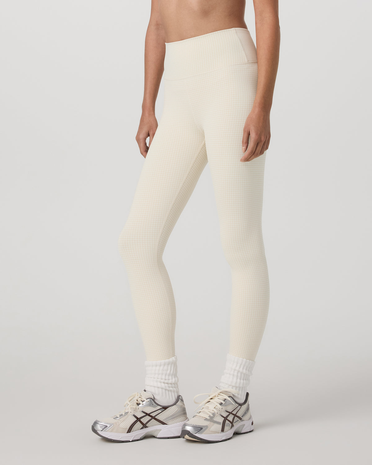 Vuori Micro Houndstooth Legging Natural Micro Houndstooth