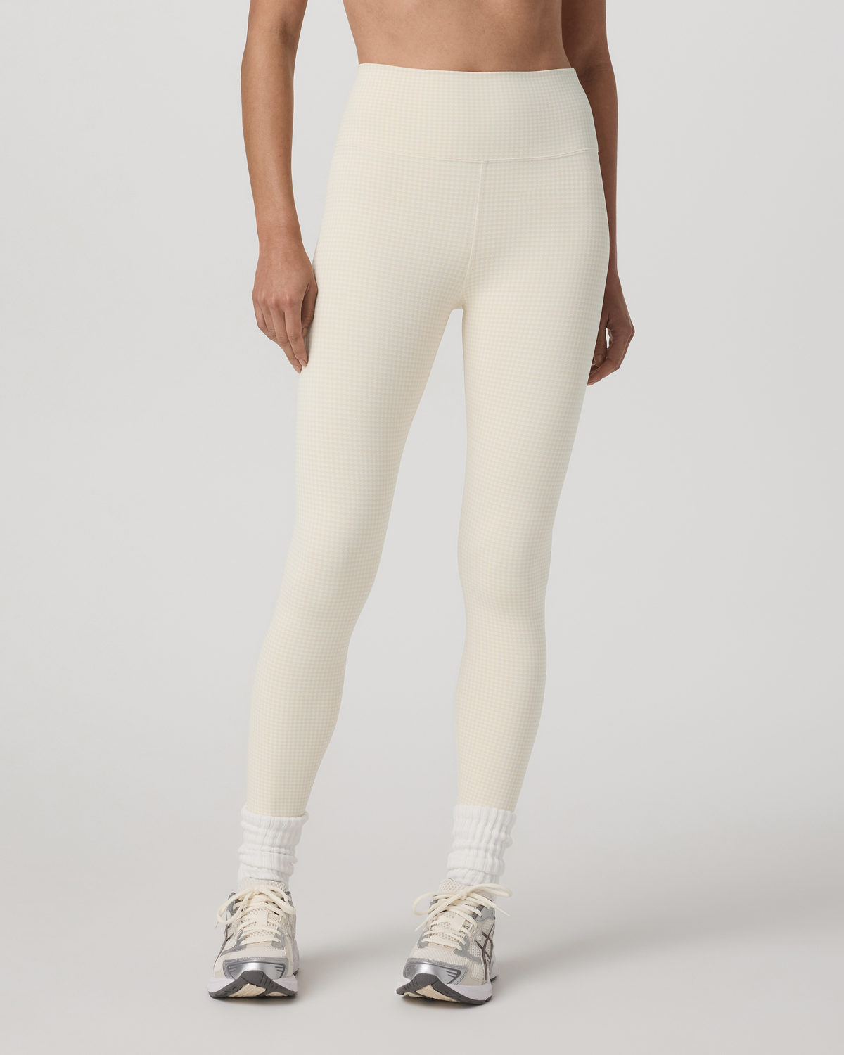 Vuori Micro Houndstooth Legging Natural Micro Houndstooth