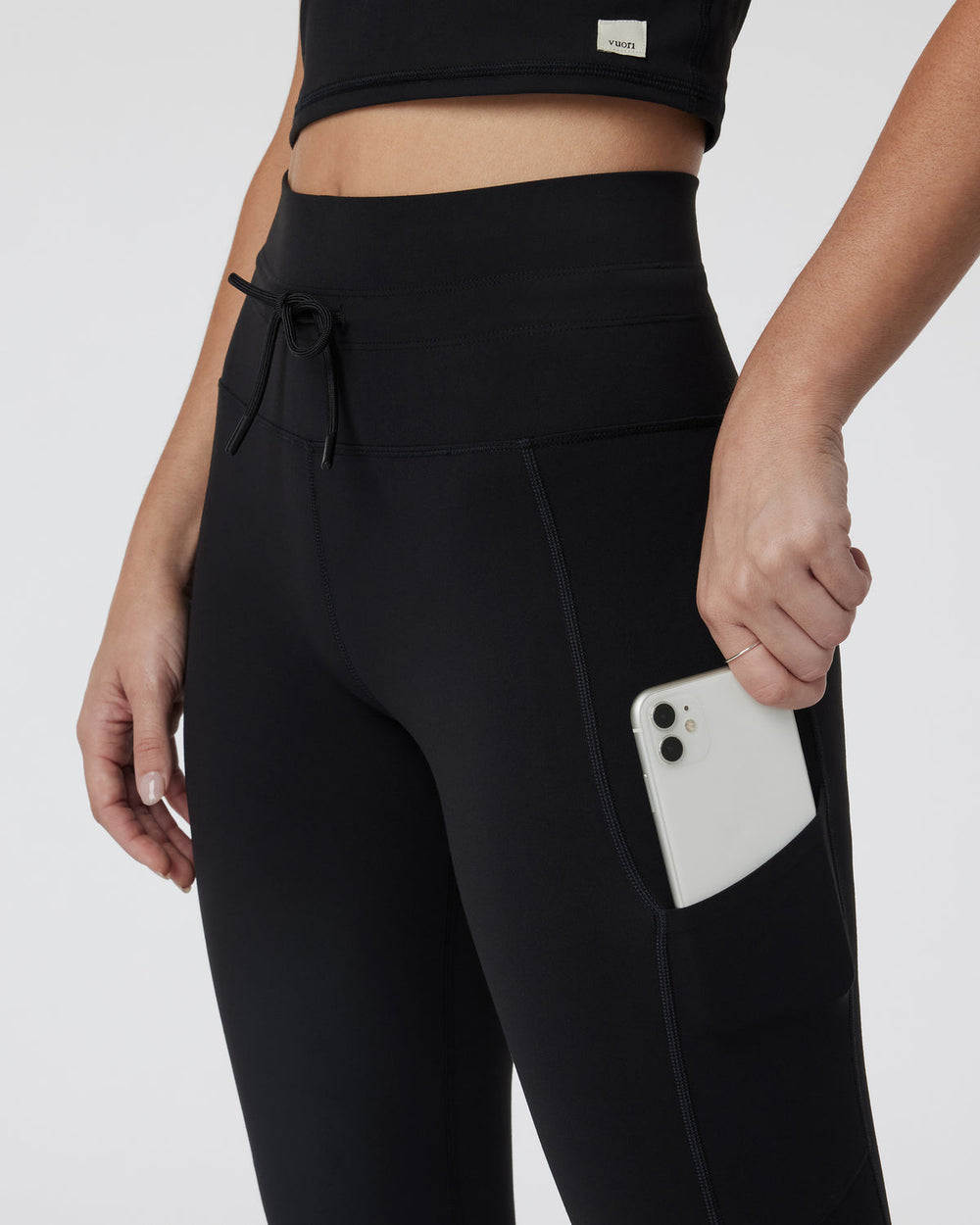 Vuori Daily Pocket Legging Black High Rise Leggings