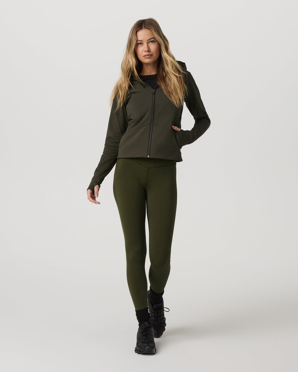 Vuori Chilled Out Legging Women's Olive High-Waist Leggings