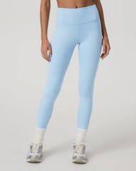 Vuori Inversion Rib Legging Women's Crystal Blue Rib Knit Leggings