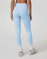 Vuori Inversion Rib Legging Women's Crystal Blue Rib Knit Leggings