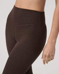 Vuori Women's Textured Chilled Out Legging Java Houndstooth
