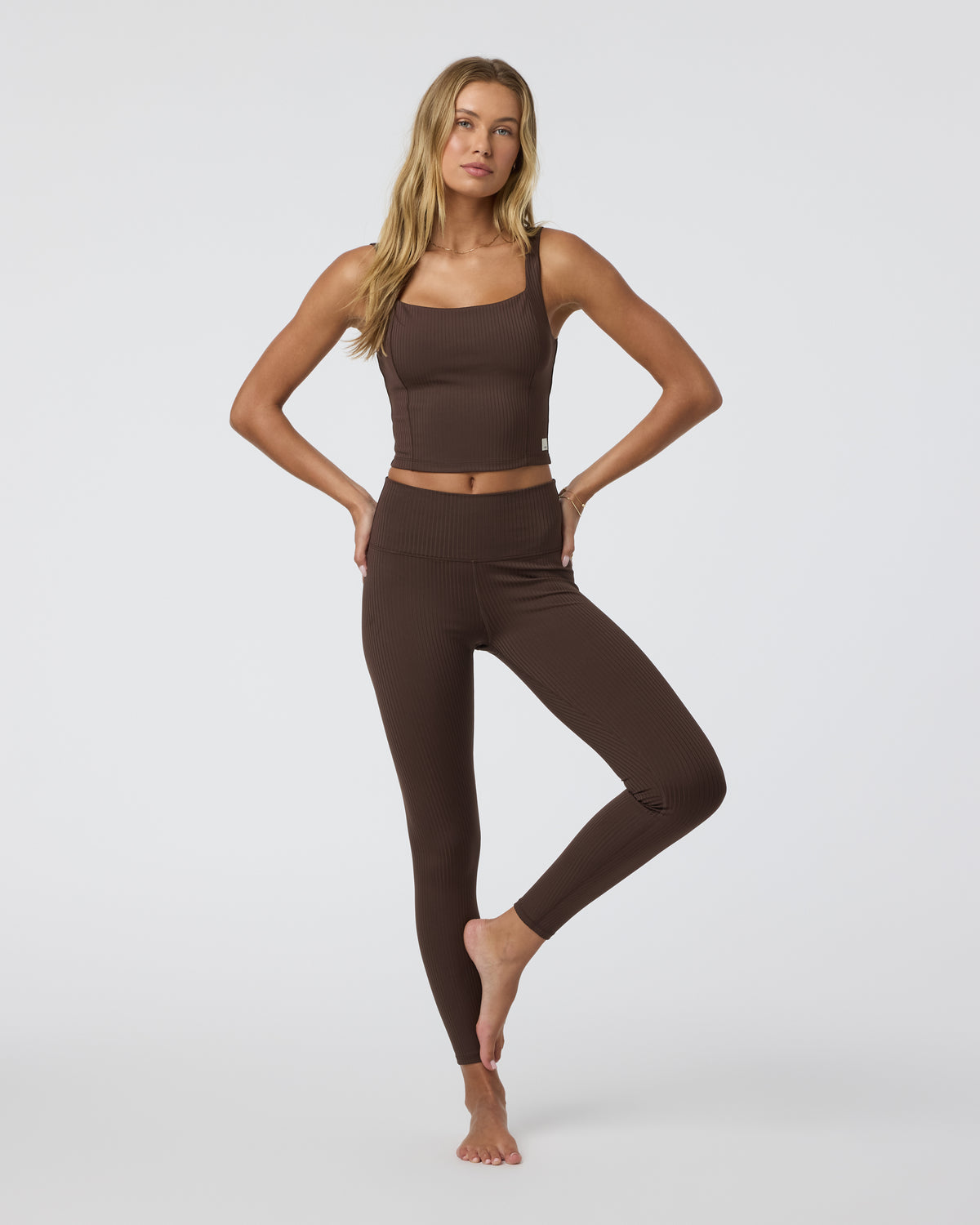 Vuori Inversion Rib Legging Java