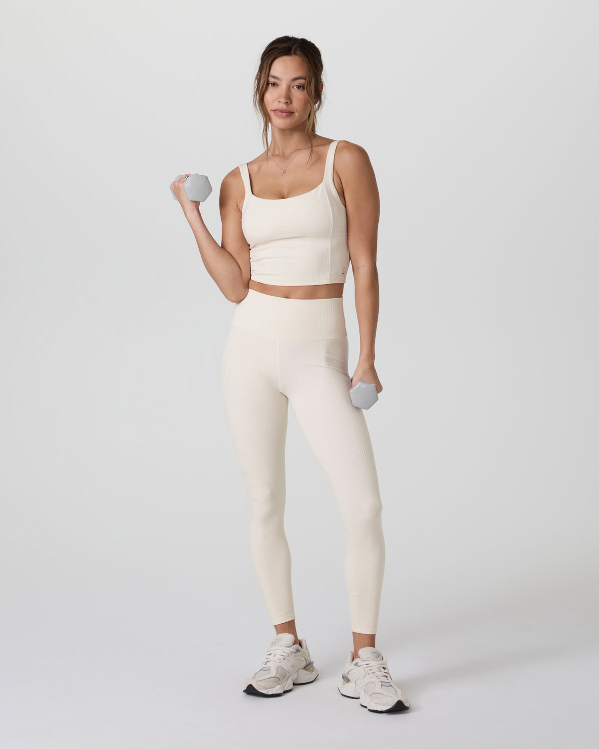 Vuori Inversion Rib Legging Marshmallow