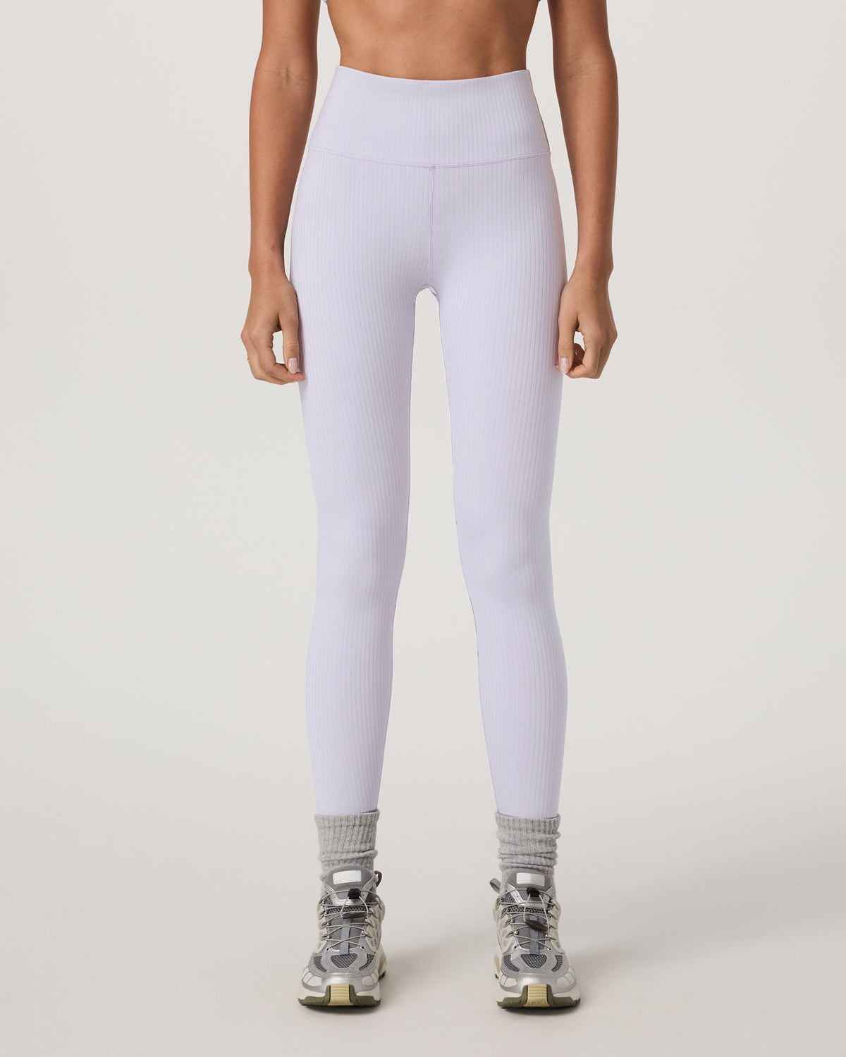Vuori Inversion Rib Legging Women's Lavender Ice Leggings