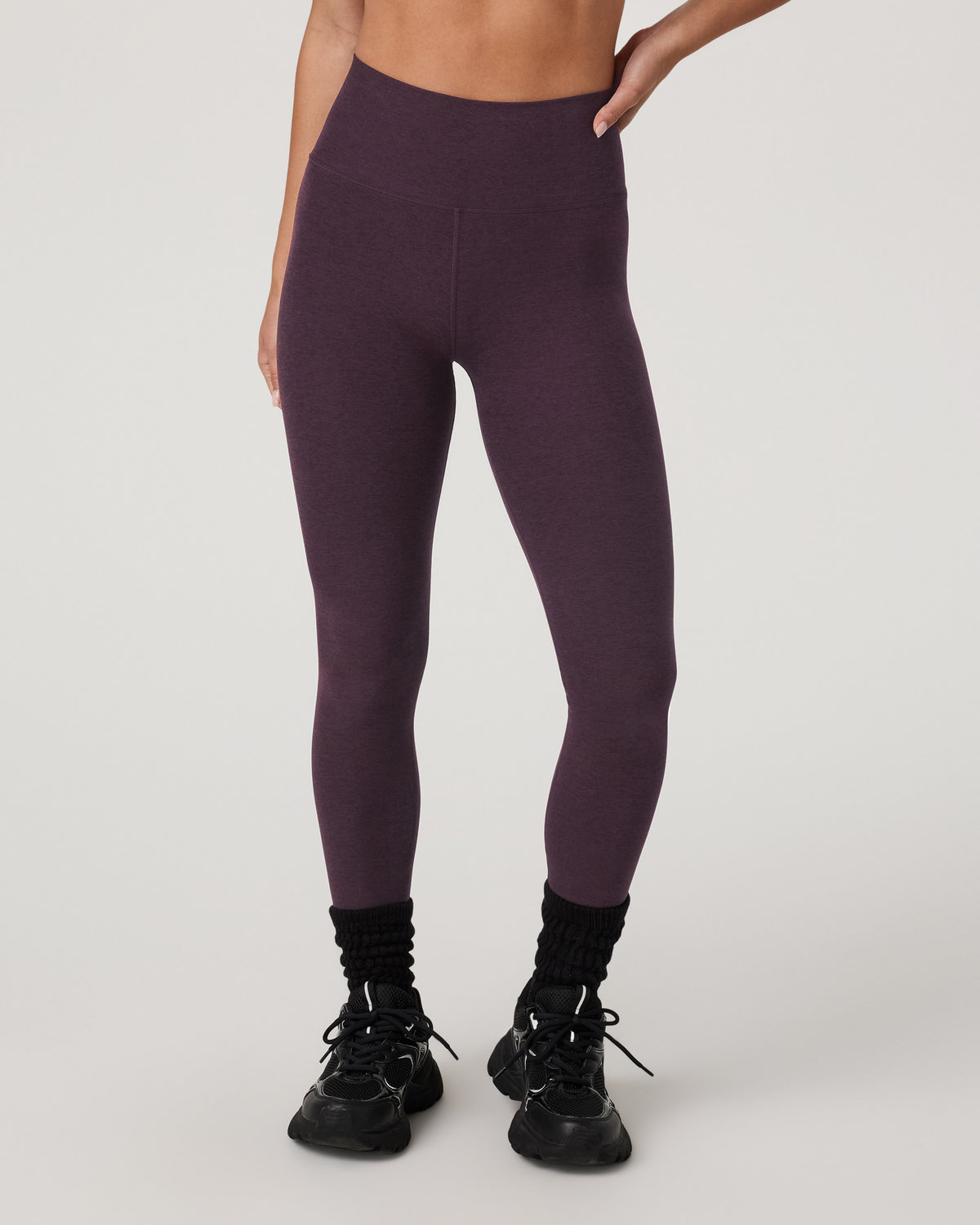 Vuori Clean Elevation Legging - Short Raisin Heather Leggings