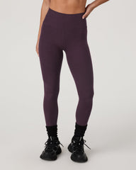 Vuori Clean Elevation Legging - Short Raisin Heather Leggings