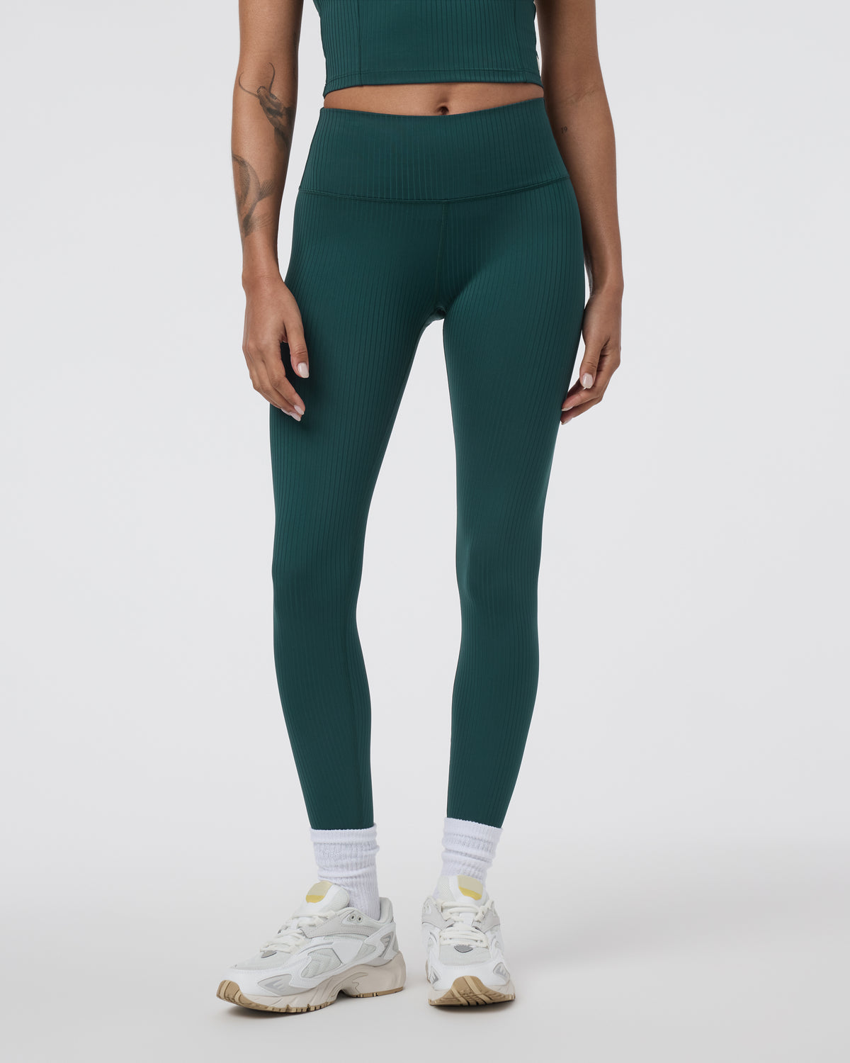 Vuori Inversion Rib Legging Moss