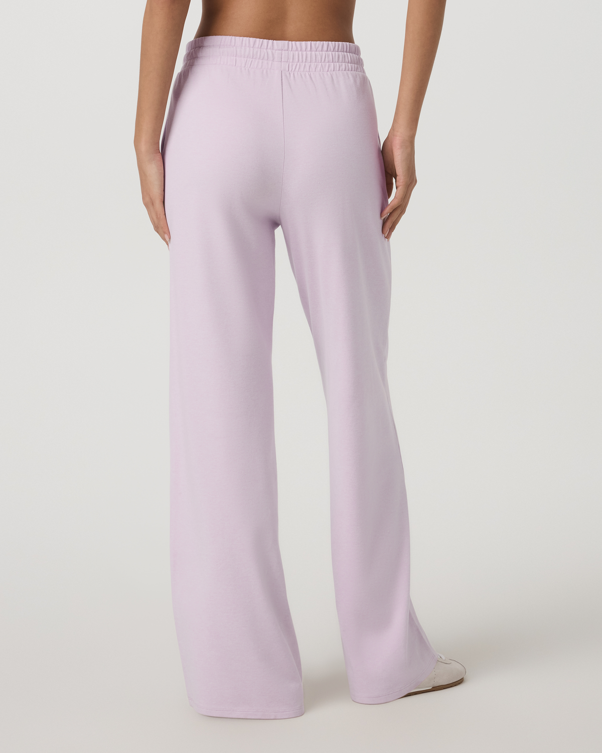 Vuori Halo Essential Wideleg Women's Lilac Breeze Heather Pants